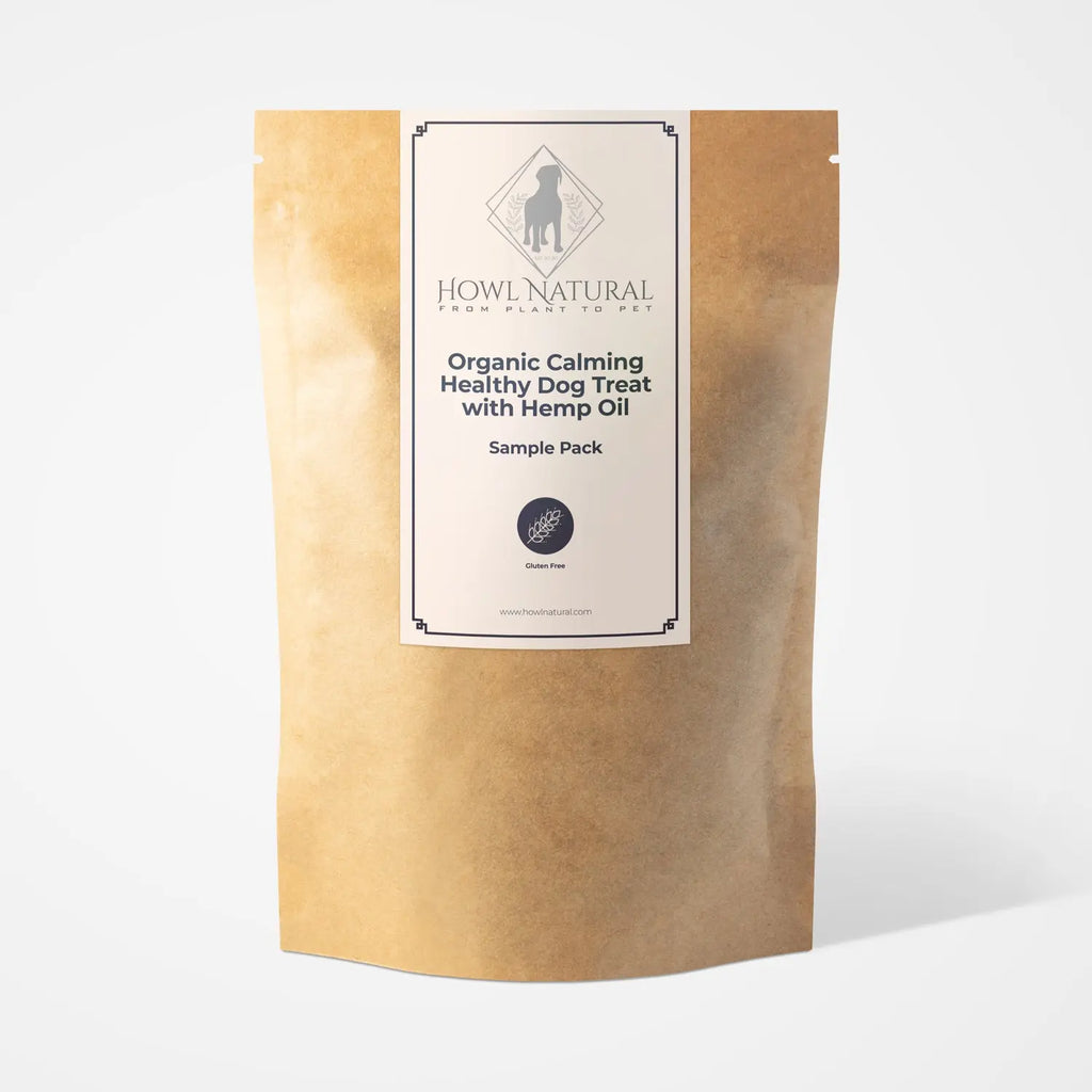 Howl Natural - Organic Calming Healthy Dog Treat With Hemp Oil -  Sample Size Pack